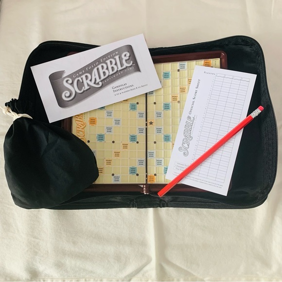 Hasbro Other - Scrabble Folio Travel Set NWOT Complete Set Clean Unused Condition Board Game